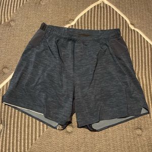 Lululemon Pace Breaker Short - Large 6” - Blue - w/ Liner - EUC